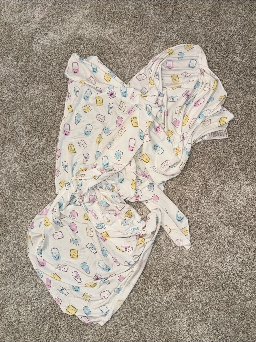 Angel Dear Viscose Bamboo baby blanket milk pattern - Picture 2 of 4